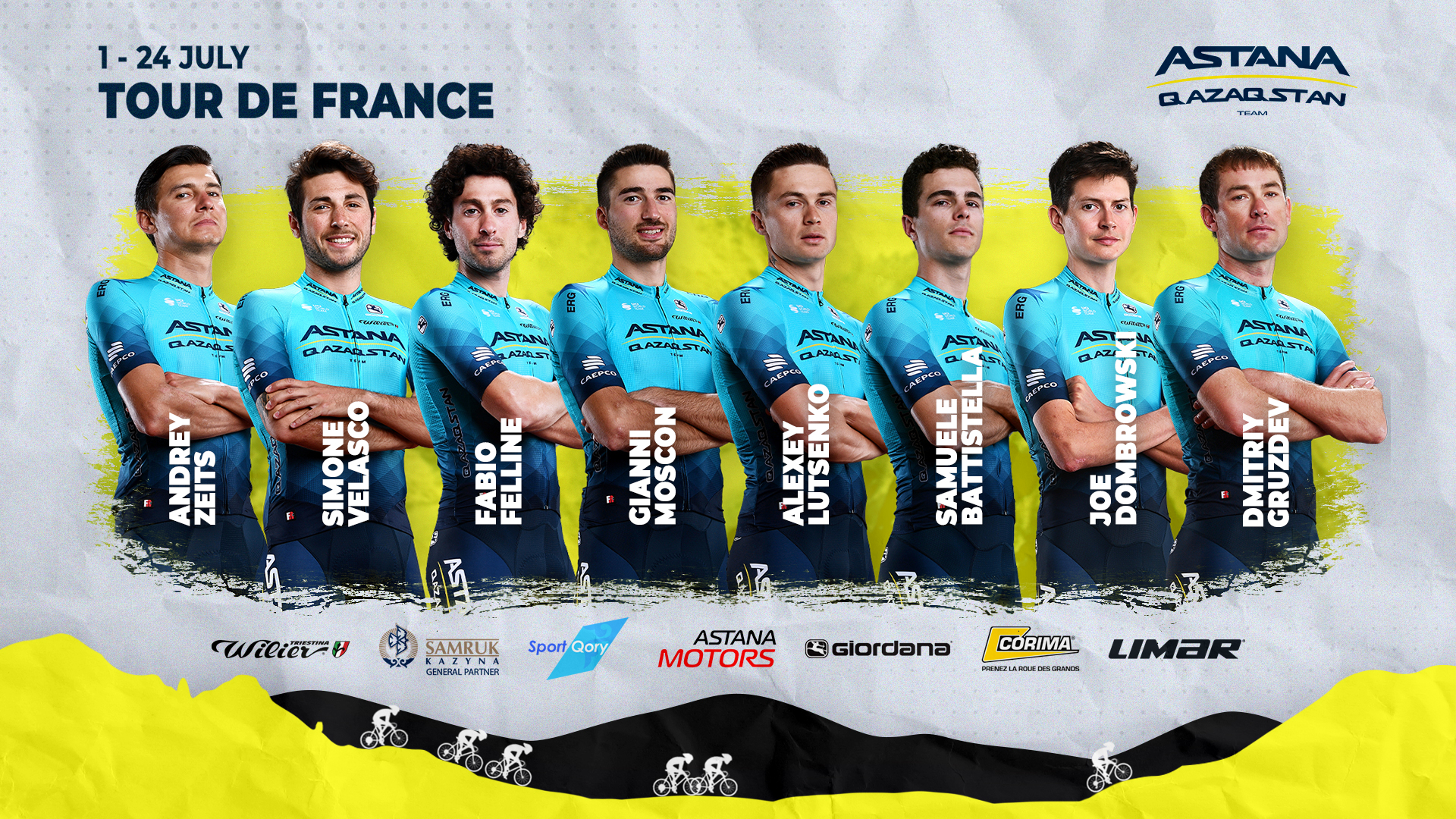 udsultet platform velsignelse Astana Qazaqstan Team for Tour de France 2022 - Astana - Qazaqstan